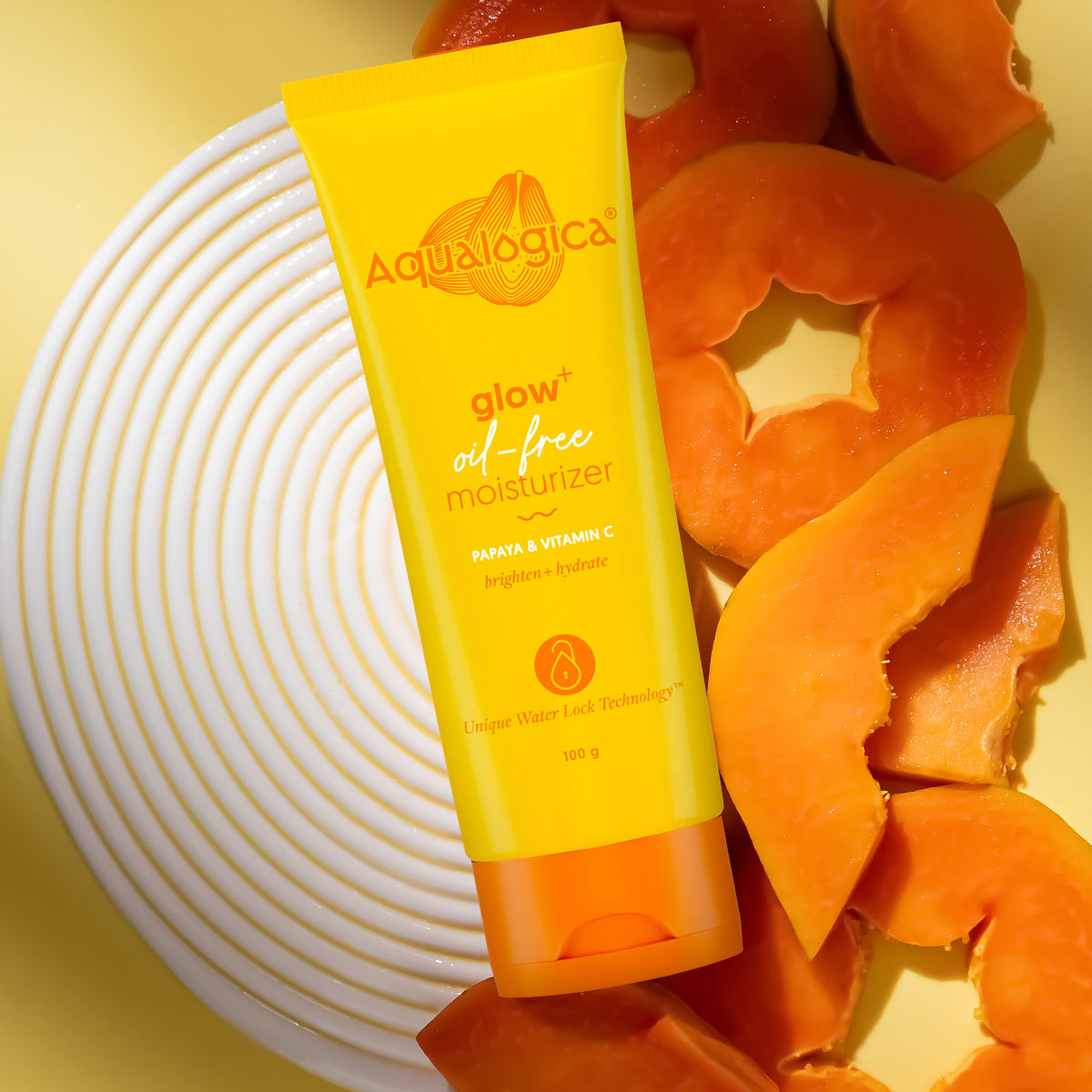 Aqualogica Glow+ Oil Free Moisturizer with Papaya & Vitamin C for Glowing Skin
