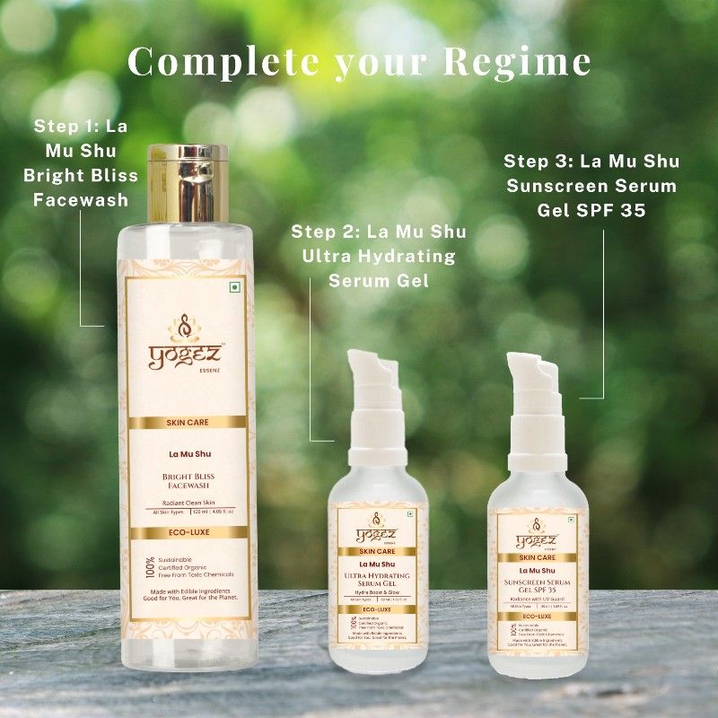 YOGEZ Organic Sunscreen Serum Gel SPF 35