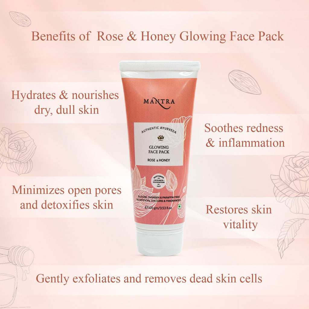 Mantra Herbal Rose & Honey Glowing Face Pack