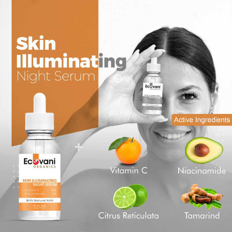 ECOVANI Skin Illuminating Night Serum For Anti-Ageing
