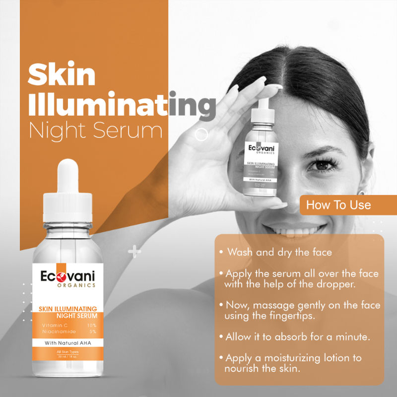 ECOVANI Skin Illuminating Night Serum For Anti-Ageing