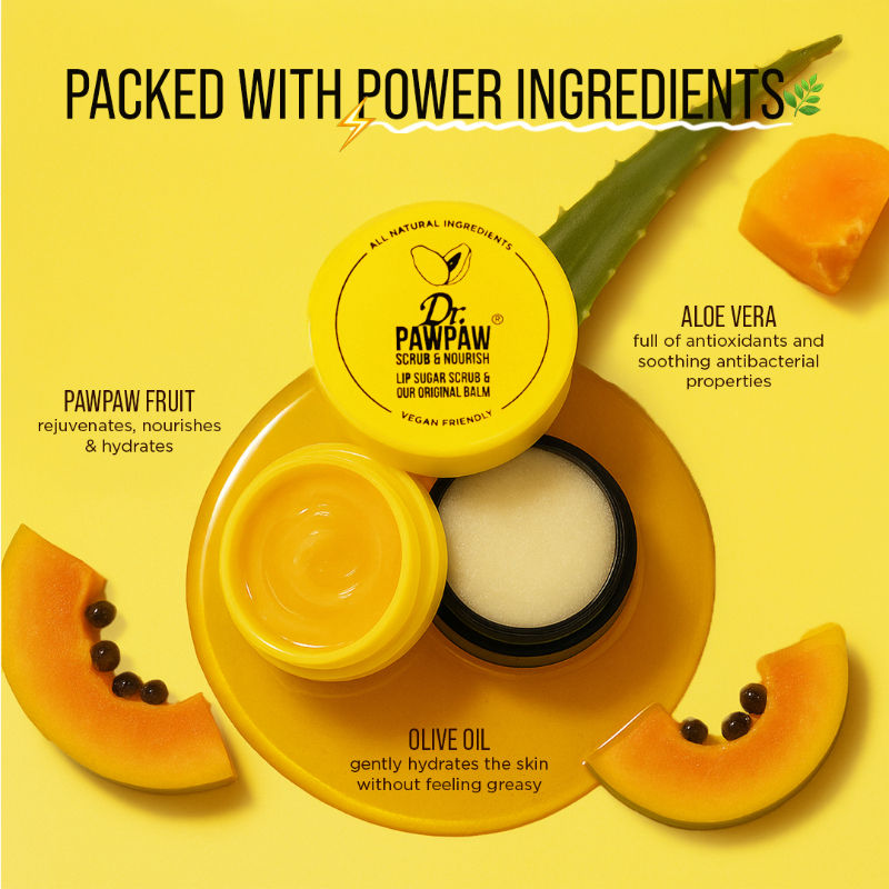 Dr. PAWPAW Lip Scrub & Nourish Balm Duo
