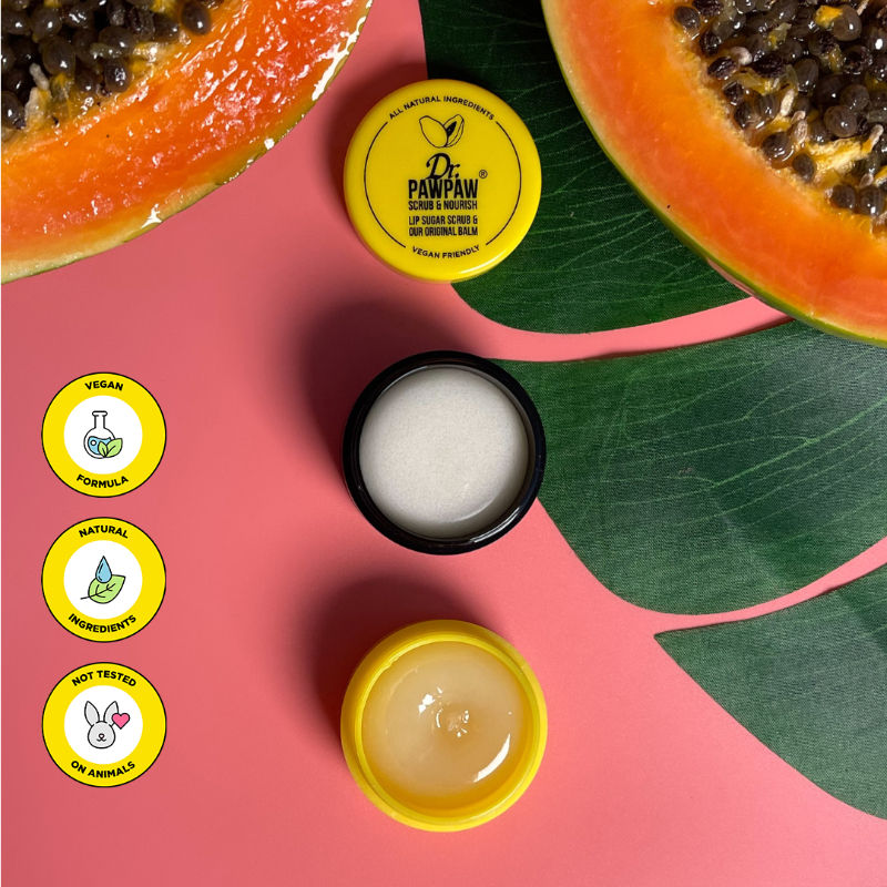 Dr. PAWPAW Lip Scrub & Nourish Balm Duo