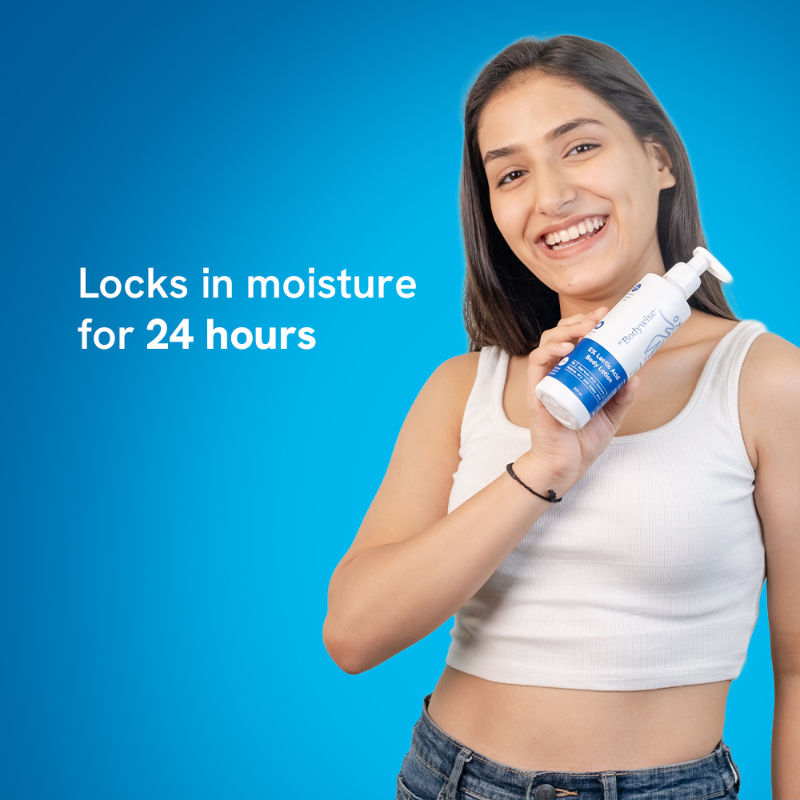 Be Bodywise 5% Lactic Acid Body Lotion - For 24H Moisturization, Improved Skin Texture, Smooth Skin