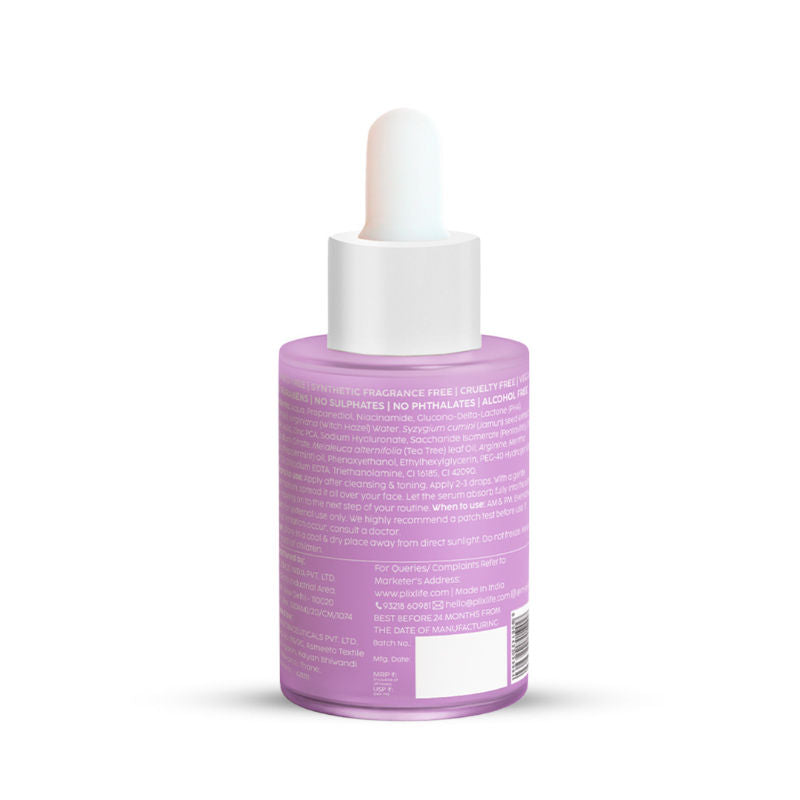 Plix 10% Niacinamide Jamun Face Serum for Acne marks, blemishes & oil control