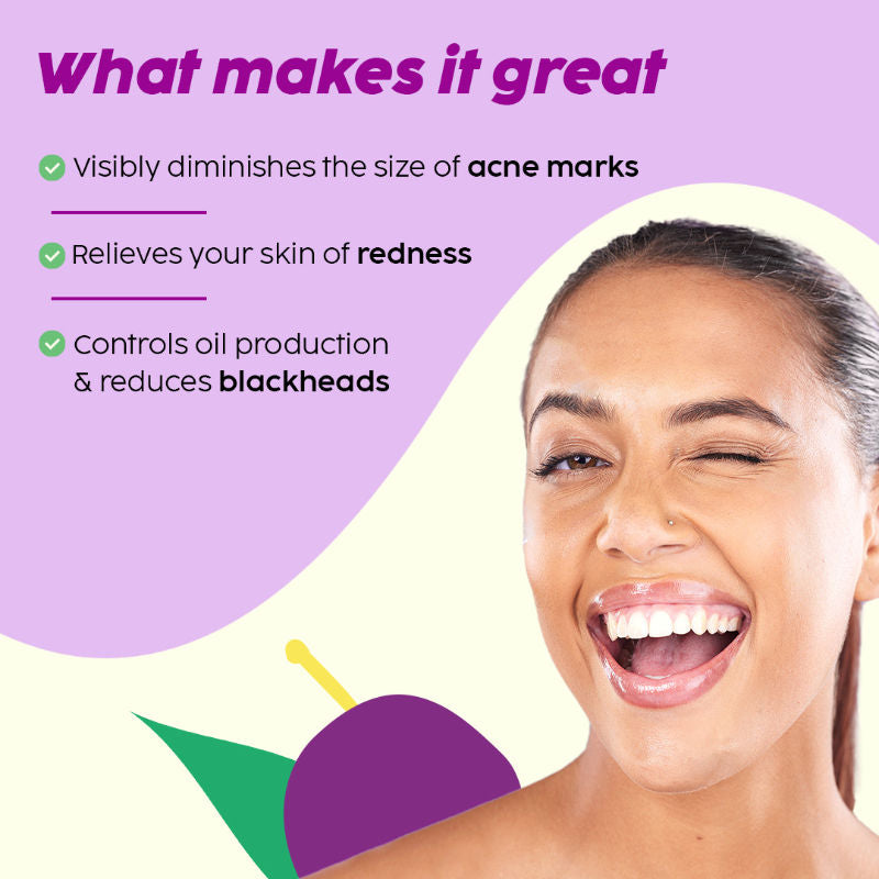 Plix 10% Niacinamide Jamun Face Serum for Acne marks, blemishes & oil control