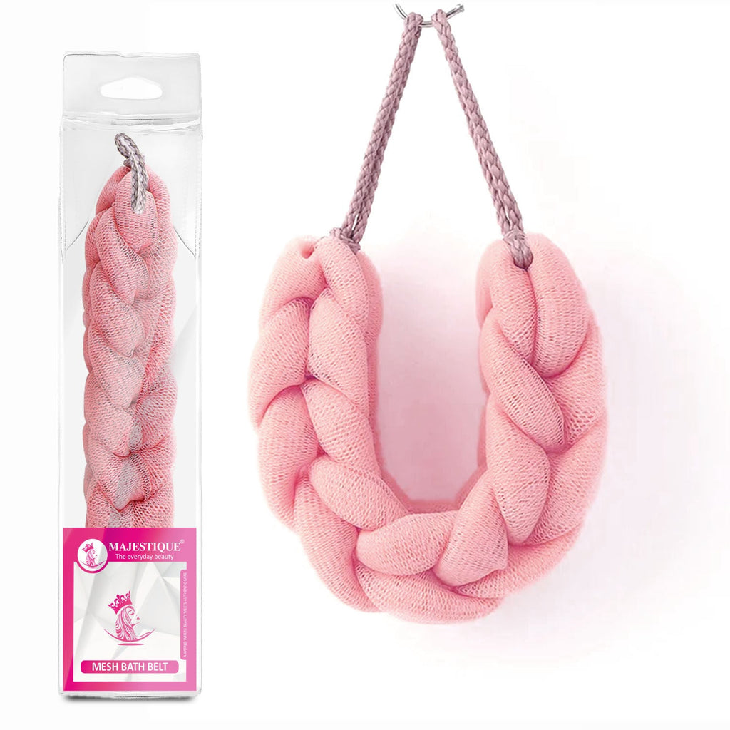 Majestique Mesh Bath Belt Shower Sponge (Color May Vary)