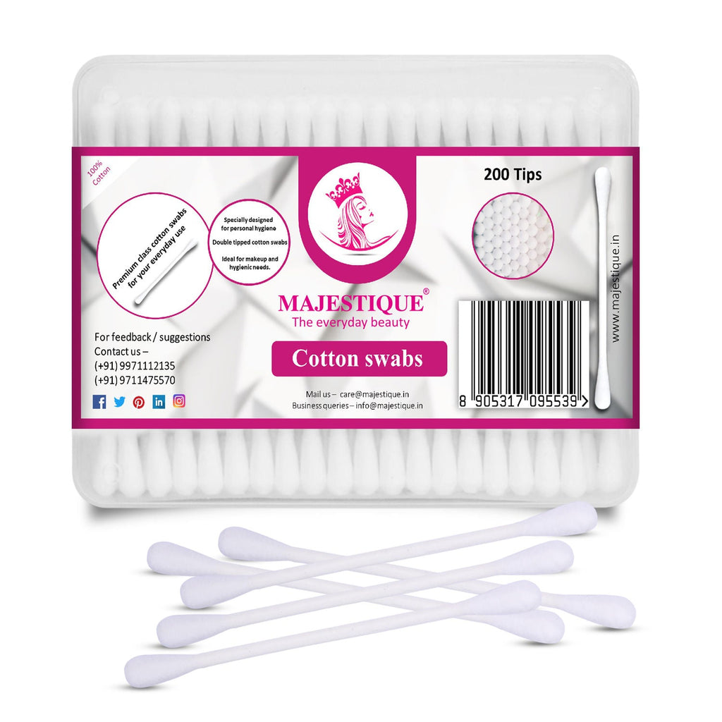 Majestique Cotton Swabs, 200 Tips