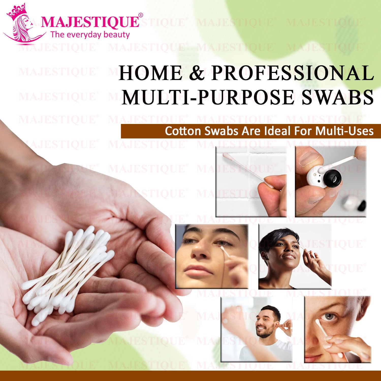 Majestique Cotton Swabs, 250 Tips