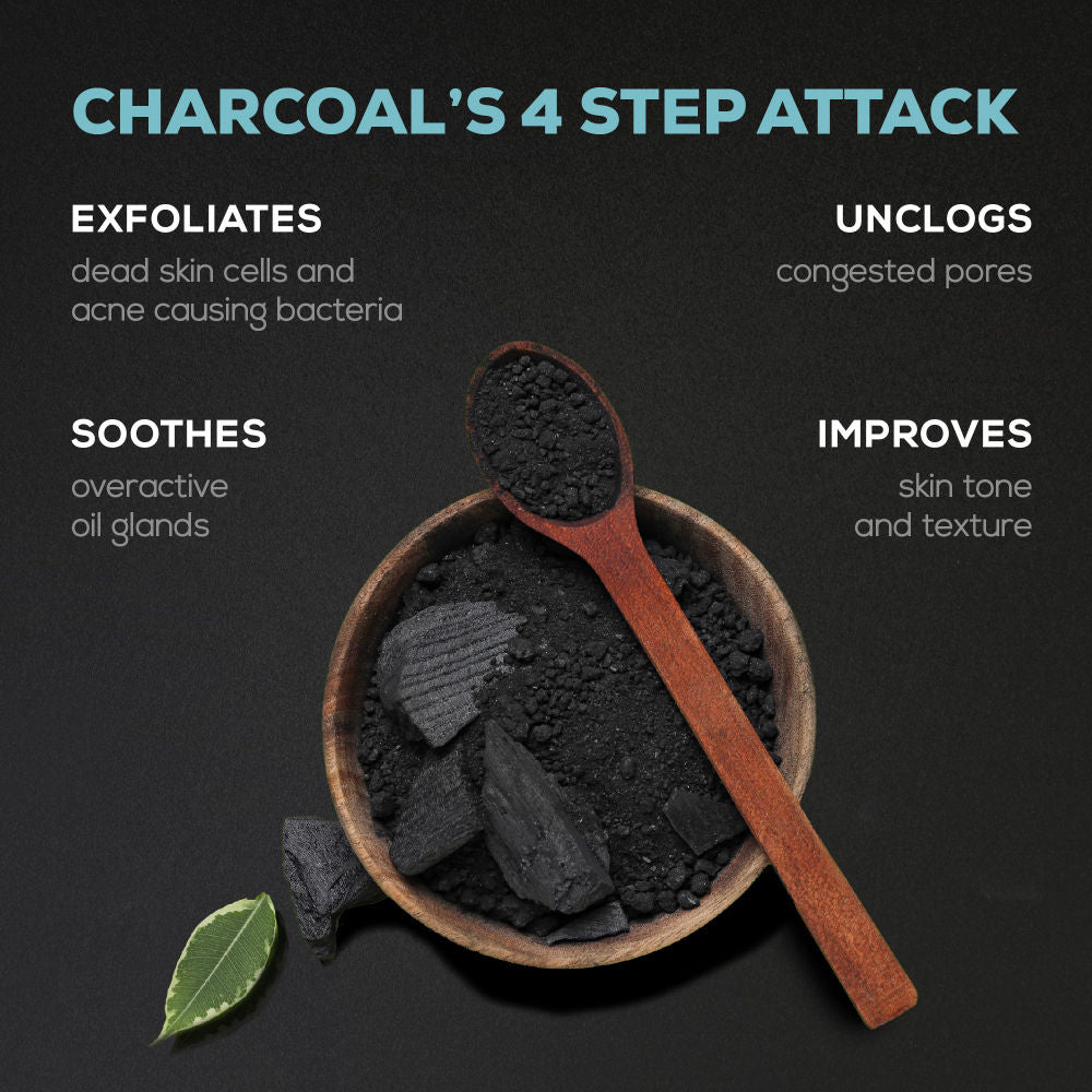 Joy Activated Charcoal Face Wash For Oily Skin To Controls Oil & Removes Dirt & Blackheads