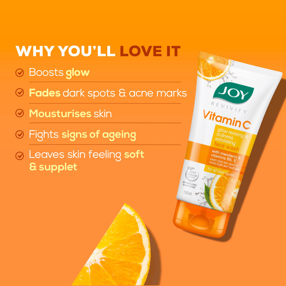 Joy Skin Fruits Spots & Tan Clear Face Wash with Papaya