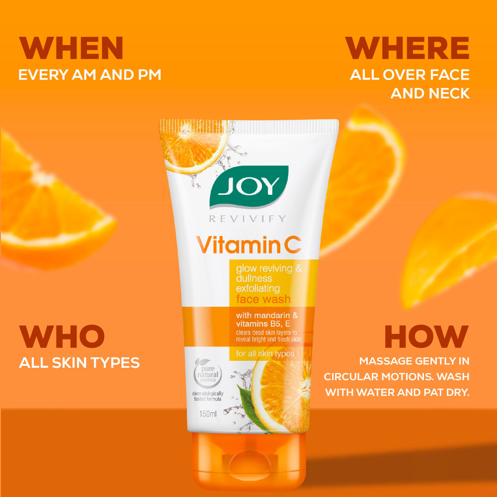 Joy Skin Fruits Spots & Tan Clear Face Wash with Papaya