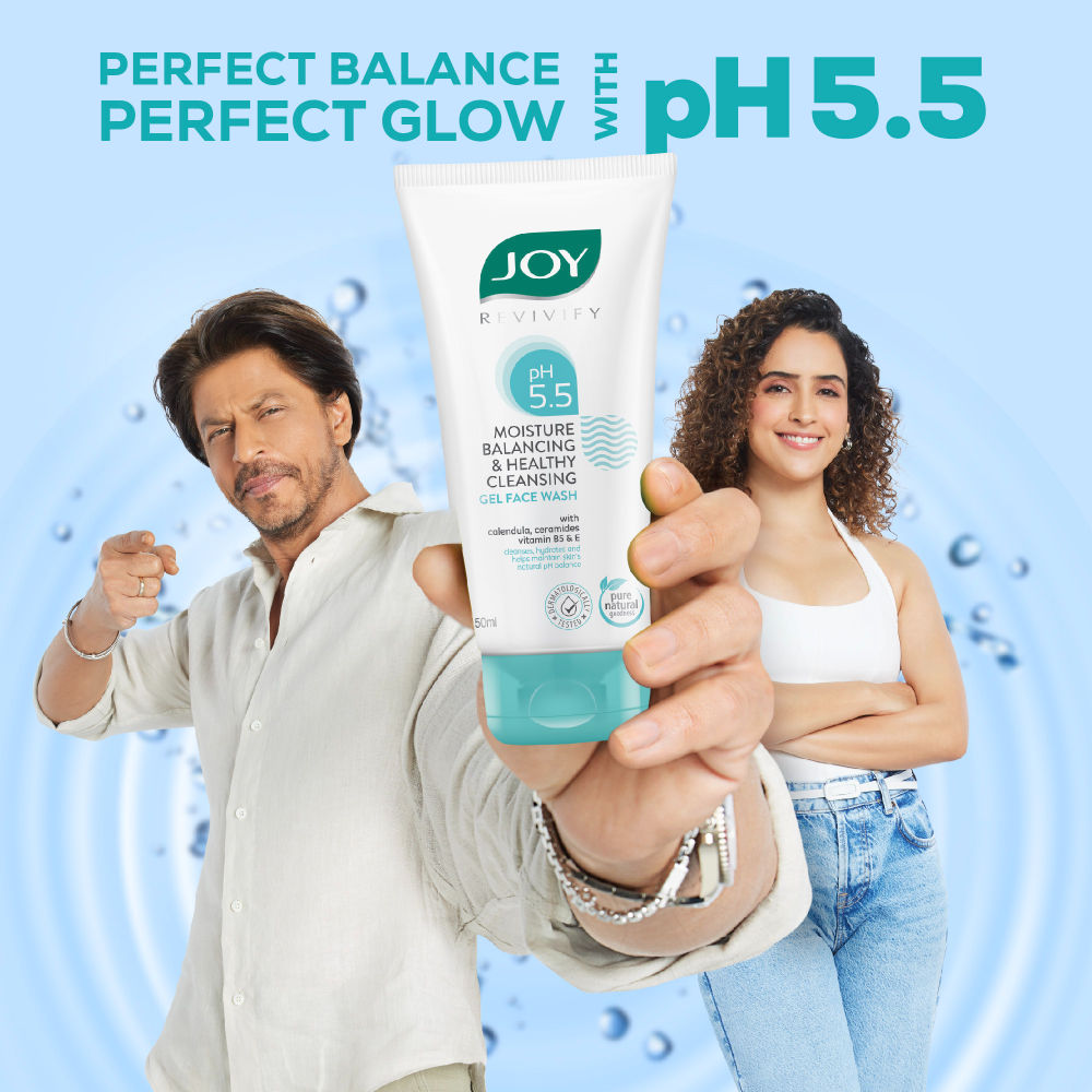 Joy pH 5.5 Hydrating Gel Face Wash for Sensitive Skin, Restores Skin Barrier