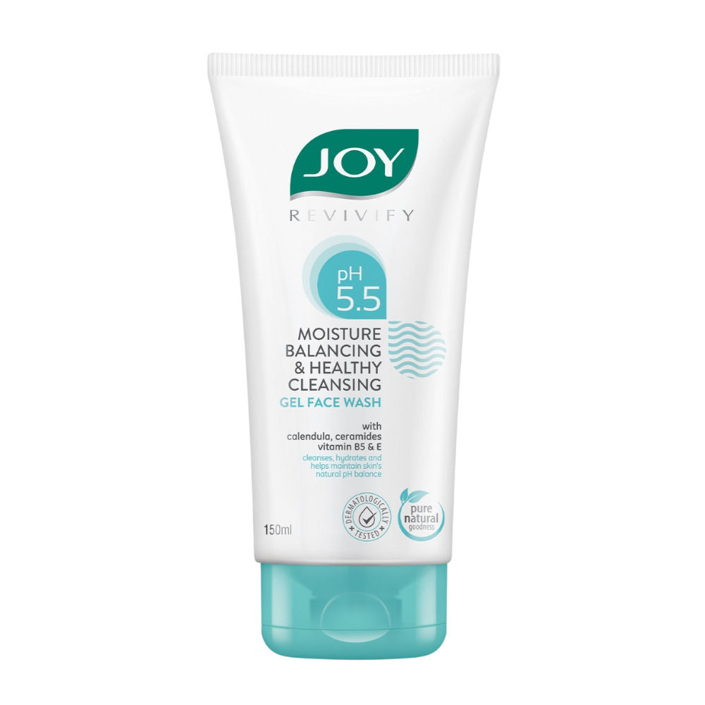 Joy pH 5.5 Hydrating Gel Face Wash for Sensitive Skin, Restores Skin Barrier