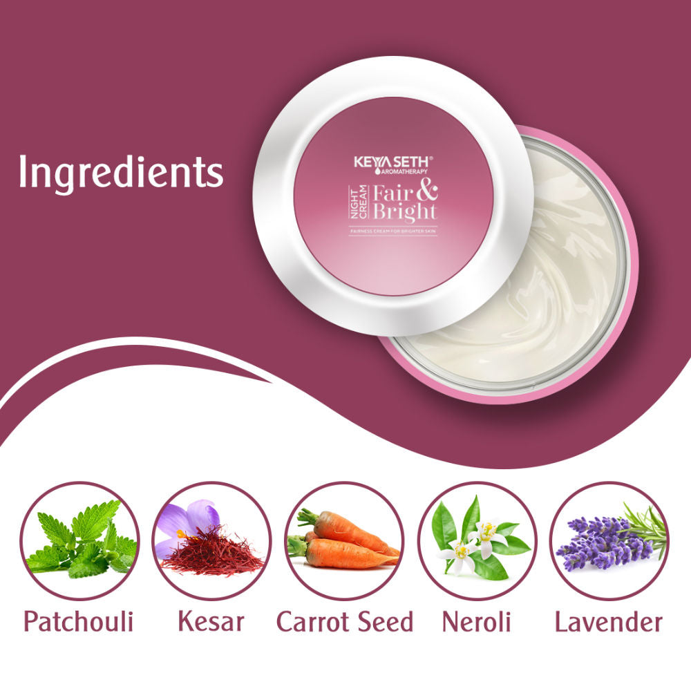 Keya Seth Aromatherapy Fair & Bright Night Cream for Brighter Skin