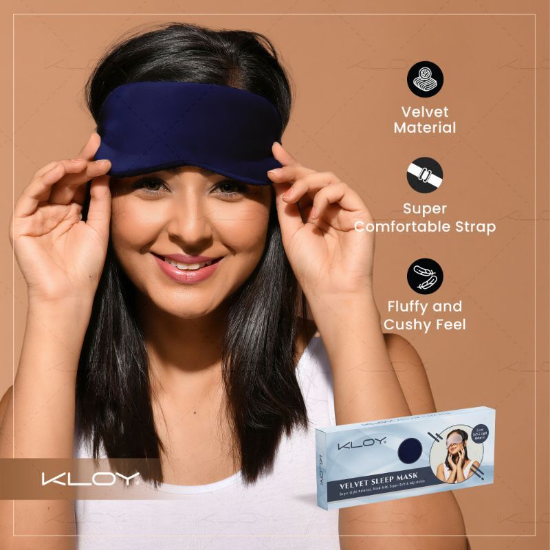 KLOY Breathable Sleep Eye Mask - Blue