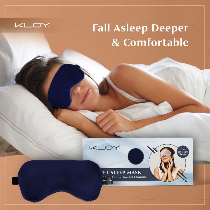 KLOY Breathable Sleep Eye Mask - Blue