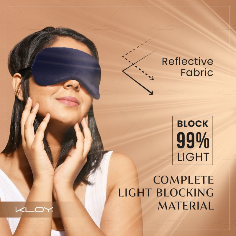 KLOY Breathable Sleep Eye Mask - Blue
