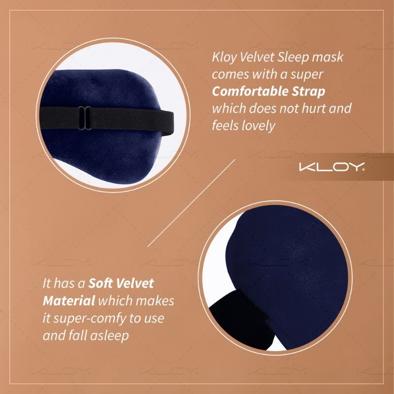 KLOY Breathable Sleep Eye Mask - Blue