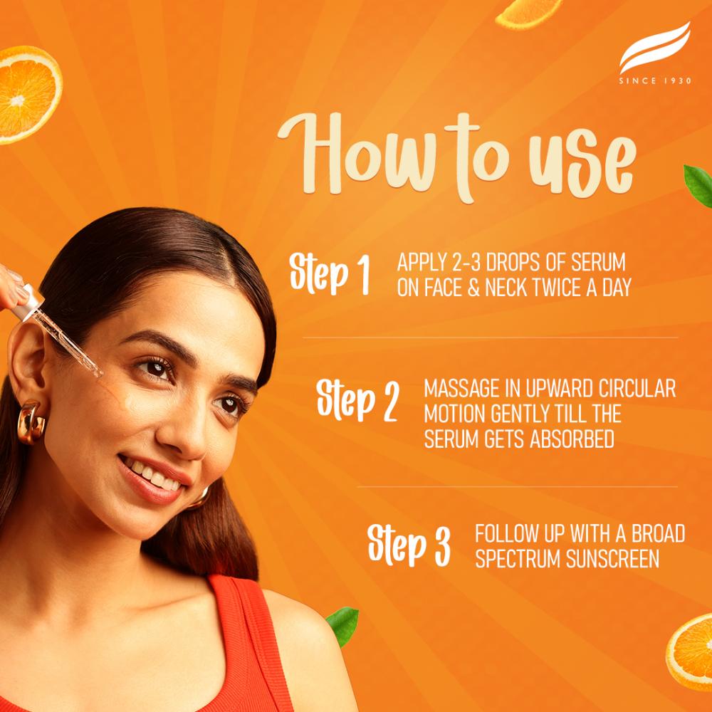 Himalaya Brightening Vitamin C Orange Face Serum for Glowing Skin