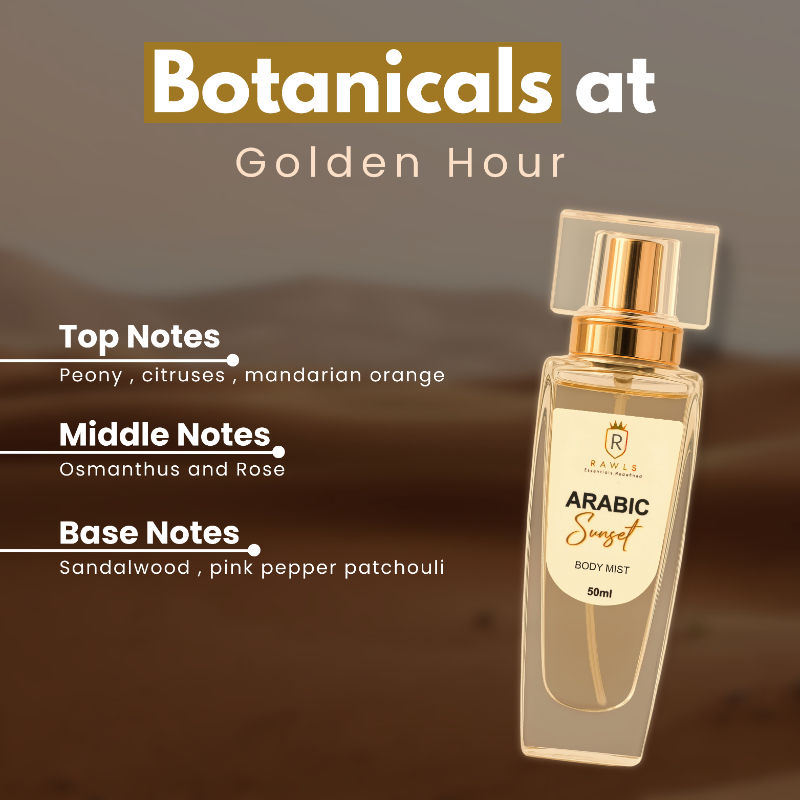 RAWLS Arabic Sunset Body Mist Perfume