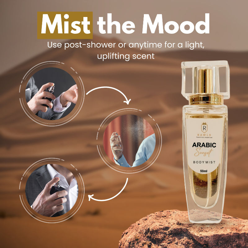 RAWLS Arabic Sunset Body Mist Perfume