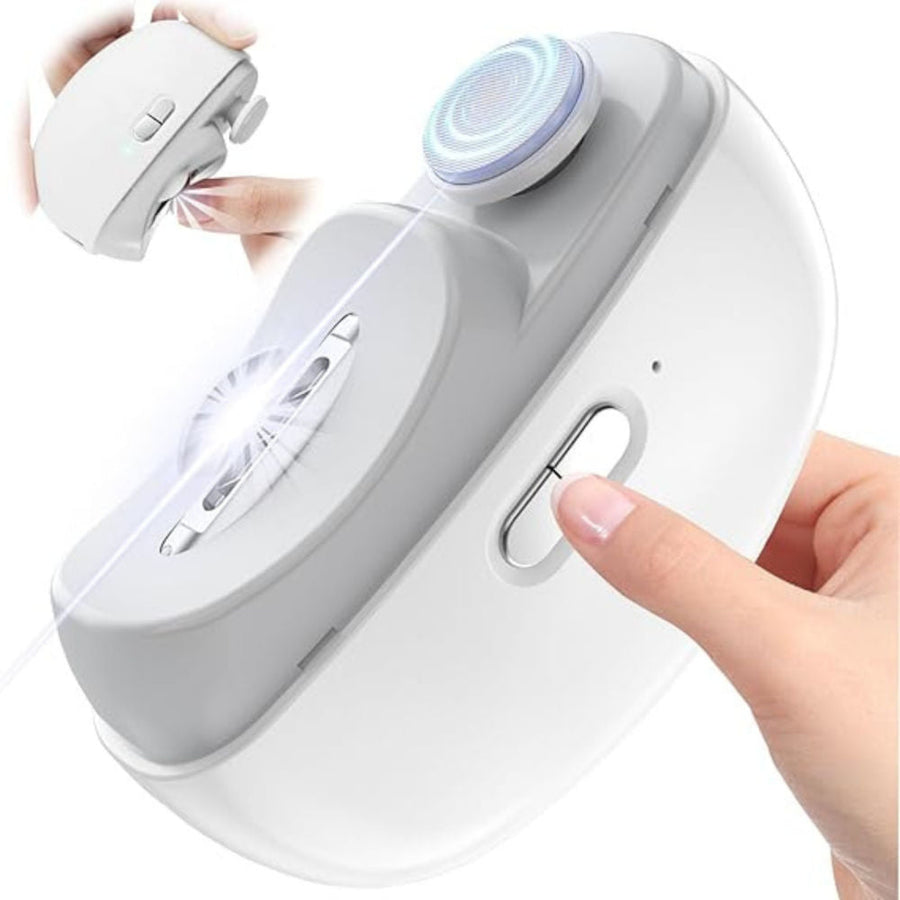 Signaxo Nailease 2-In-1 Electric Nail Clipper & File Quiet, And Easy Nail Trimming For All Ages