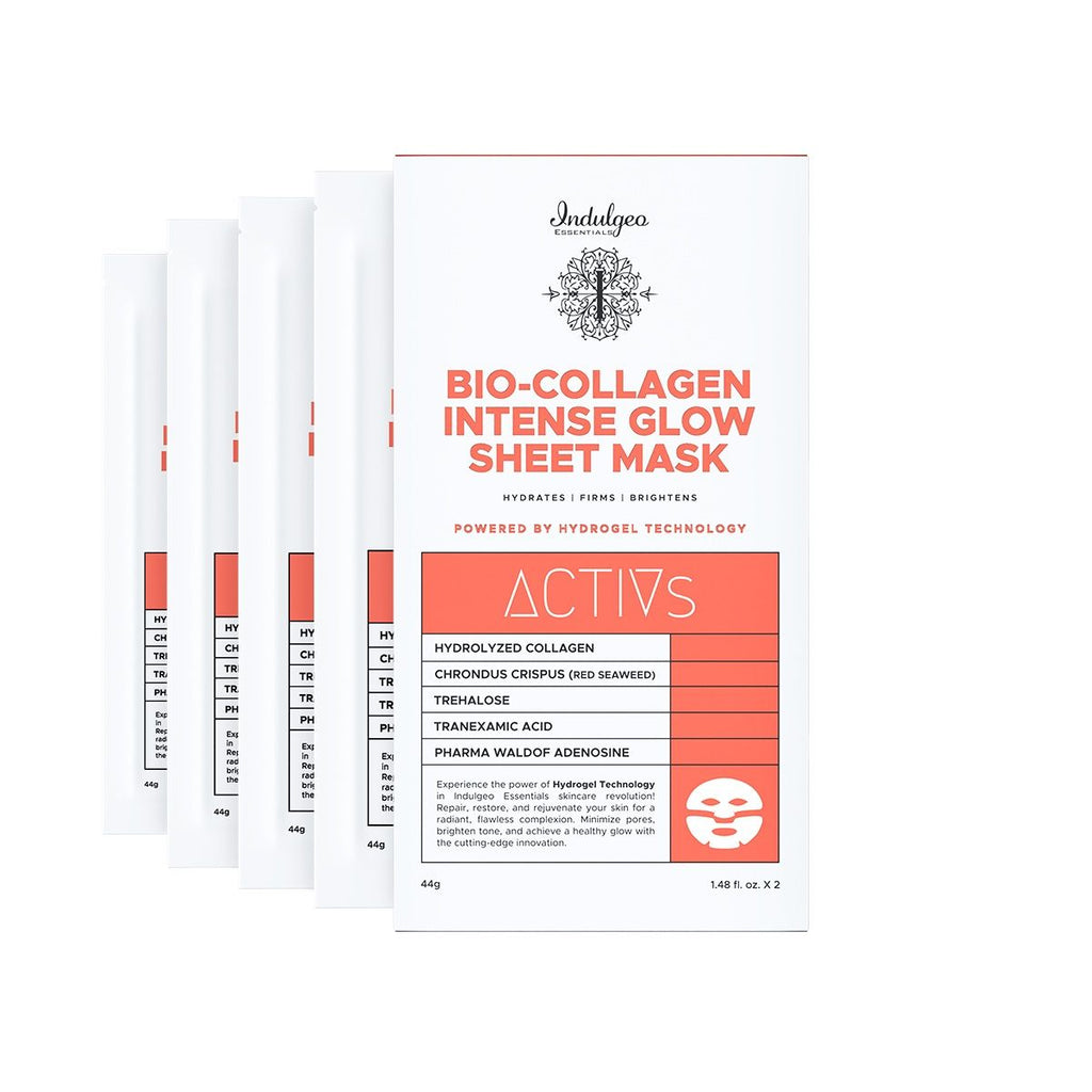 Indulgeo Essentials Bio-Collagen Intense Glow Sheet Mask