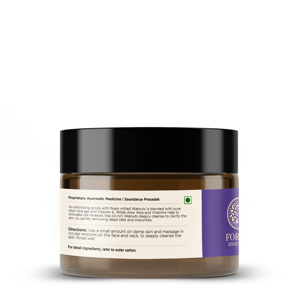 Forest Essentials Walnut Facial Gel Scrub Ayurvedic Tan Removal Walnut Scrub