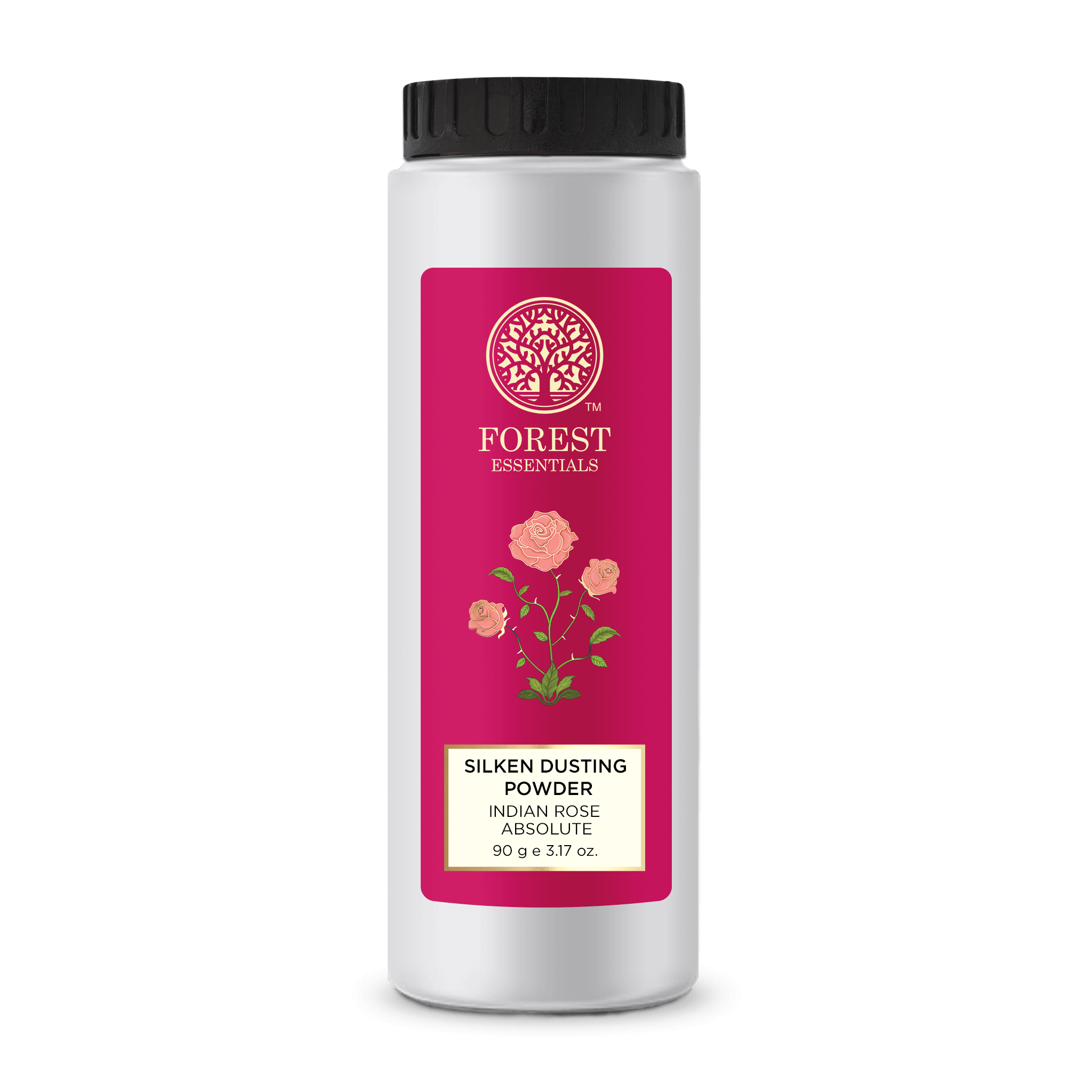 Forest Essentials Silken Dusting Powder Indian Rose Natural Powder - Highly Absorbent