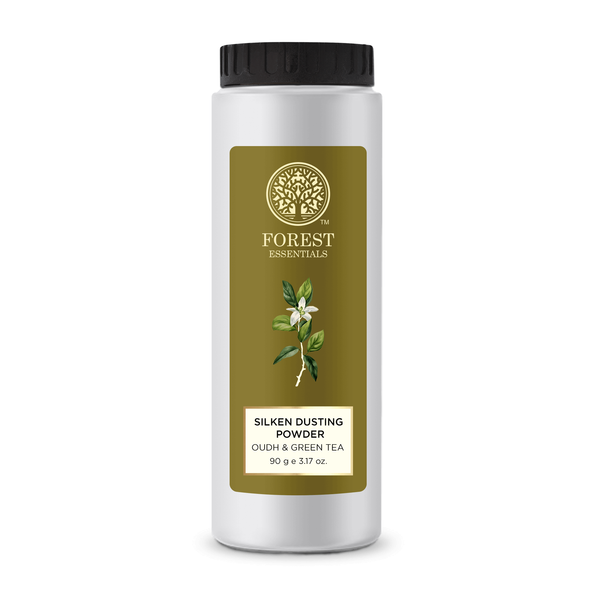 Forest Essentials Silken Dusting Powder Oudh Green Tea Natural Powder - Highly Absorbent