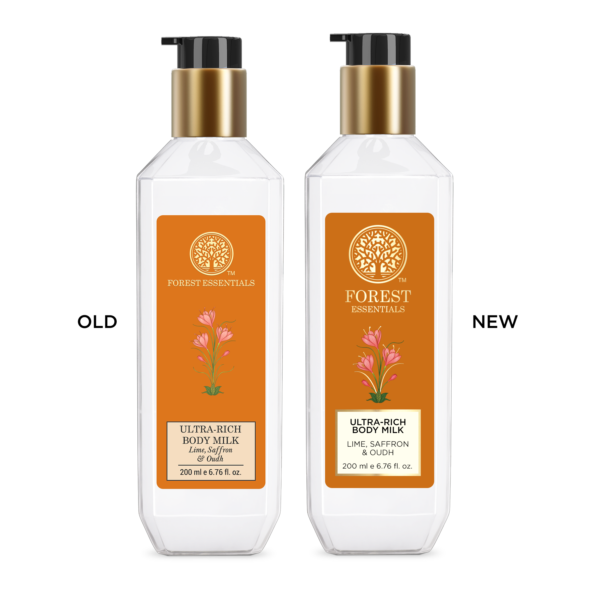 Forest Essentials Ultra-Rich Lime Saffron & Oudh Natural Body Milk