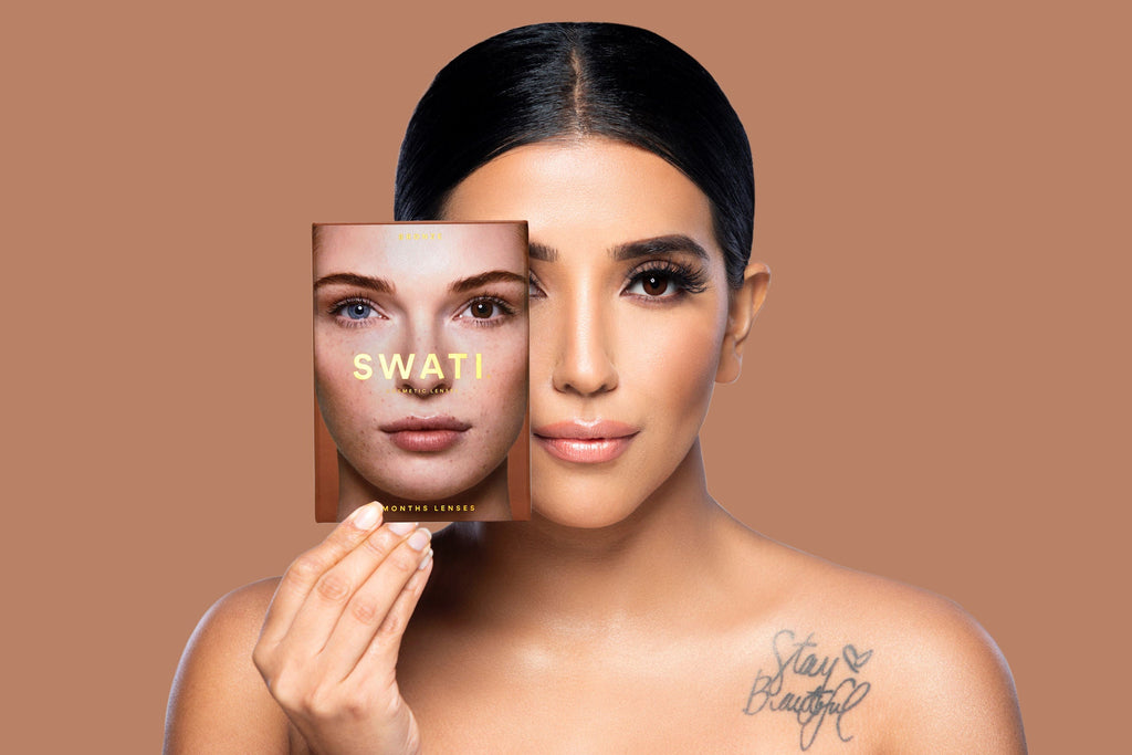 Swati Cosmetics Coloured Contact Lenses Bronze 6 months Power 0.00