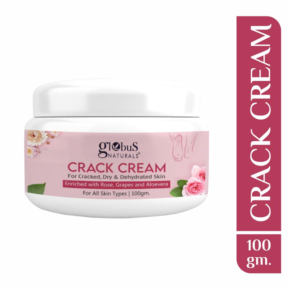 Globus Naturals Heels & Feet Crack Cream Enriched with Aloevera Grapes & Rose