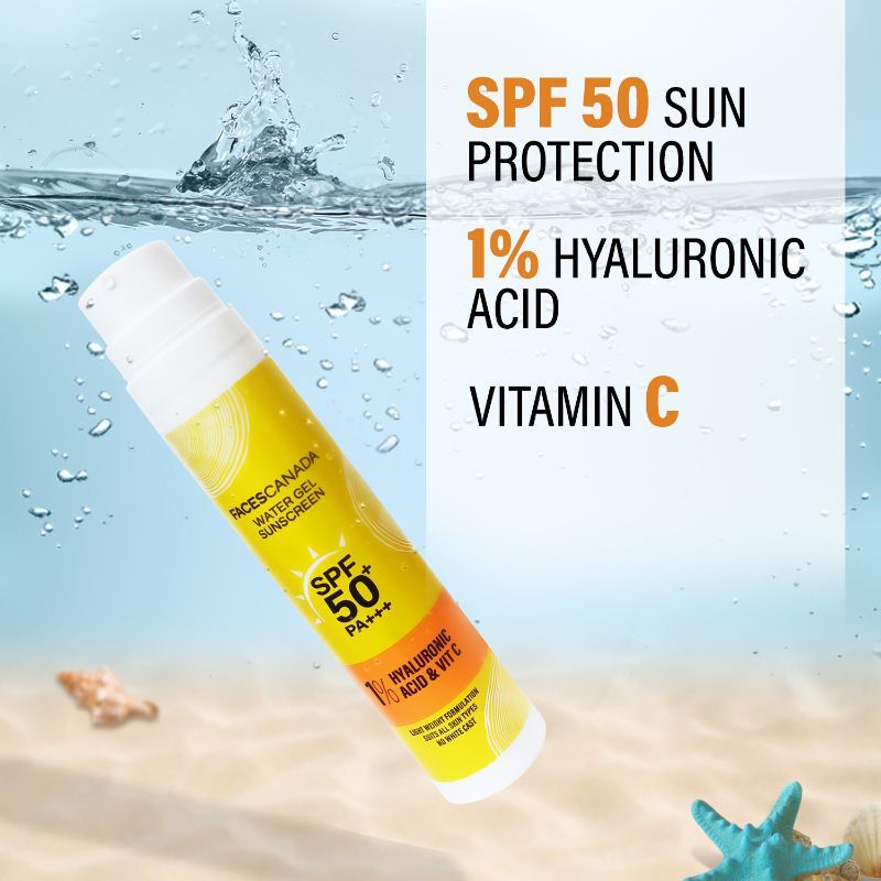 Faces Canada Water Gel Sunscreen SPF 50+ PA+++
