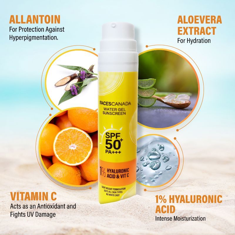 Faces Canada Water Gel Sunscreen SPF 50+ PA+++
