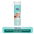 Bella Cotton Pads With Aloe vera Extracts, 100% Cotton, Makeup Removal, Nail Polish Removal