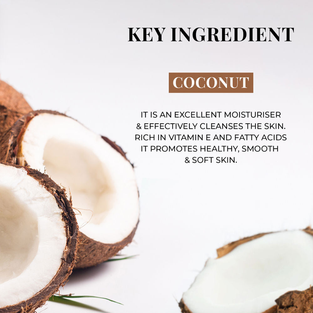 Just Herbs Coconut Handmade Bathing Bar Soap for Women And Men