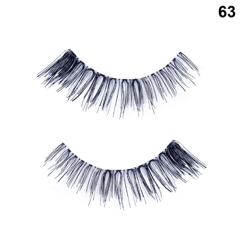 Bronson Professional Synthetic Hair and Lightweight Long Natural Look False Eyelashes - 63