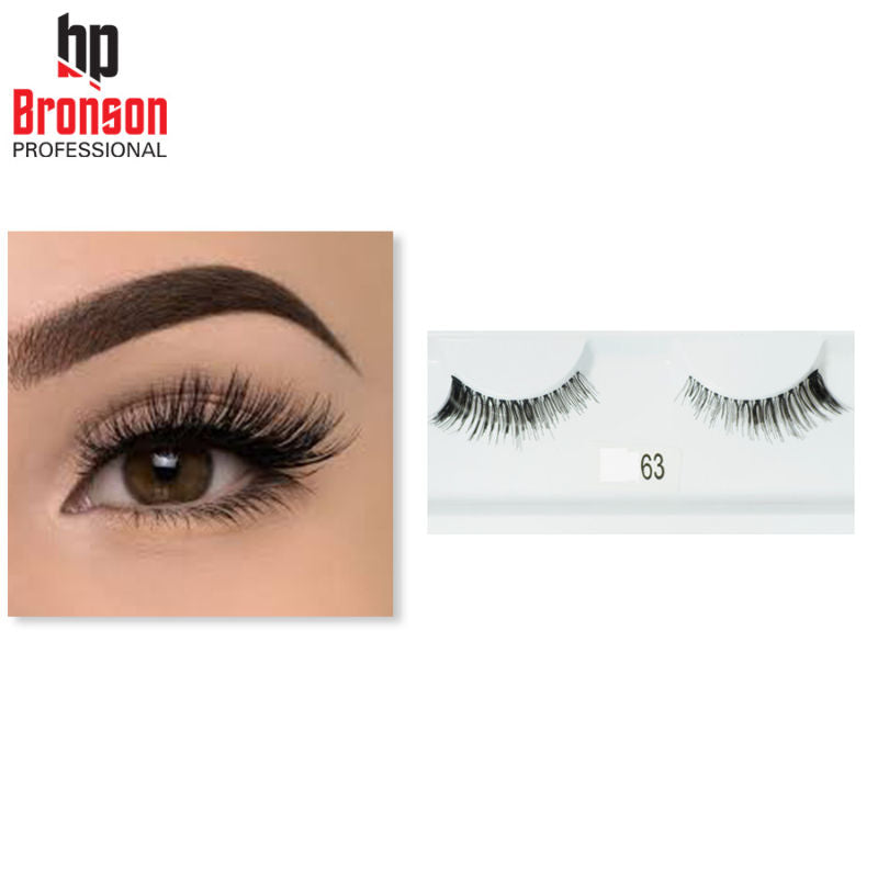 Bronson Professional Synthetic Hair and Lightweight Long Natural Look False Eyelashes - 63