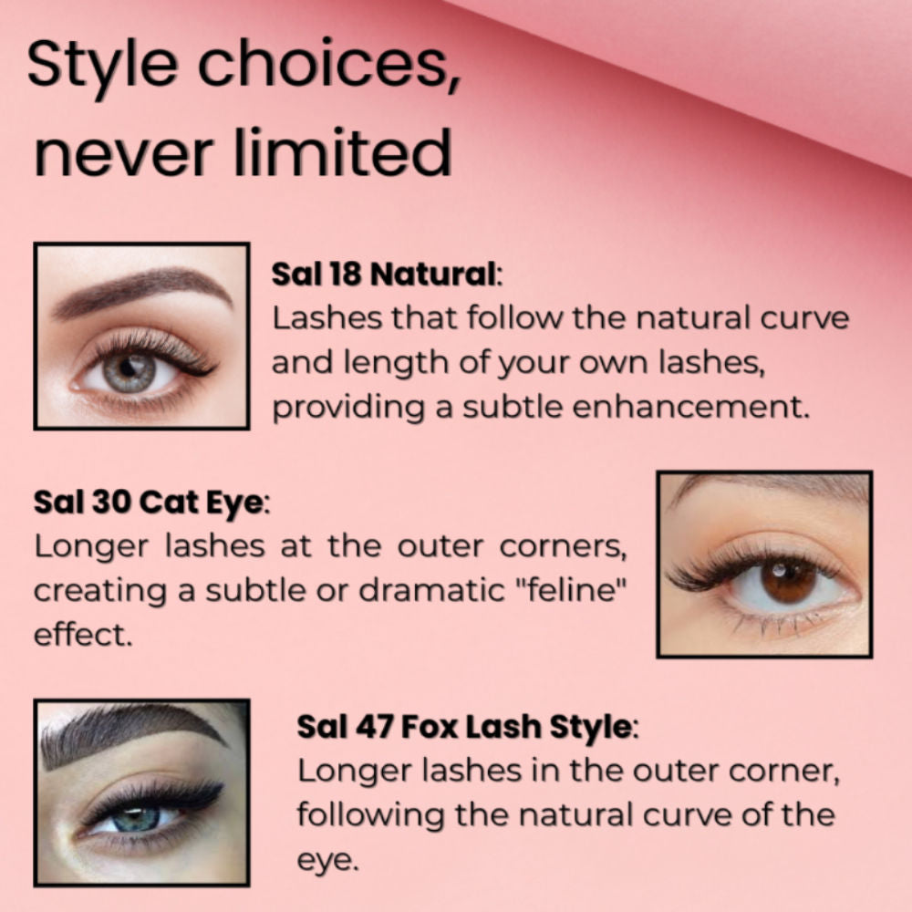 BOBI Self Adhesive Eyelashes SA04, Tapered Center Lift, Open Eyed Look, No Glue, Reusable