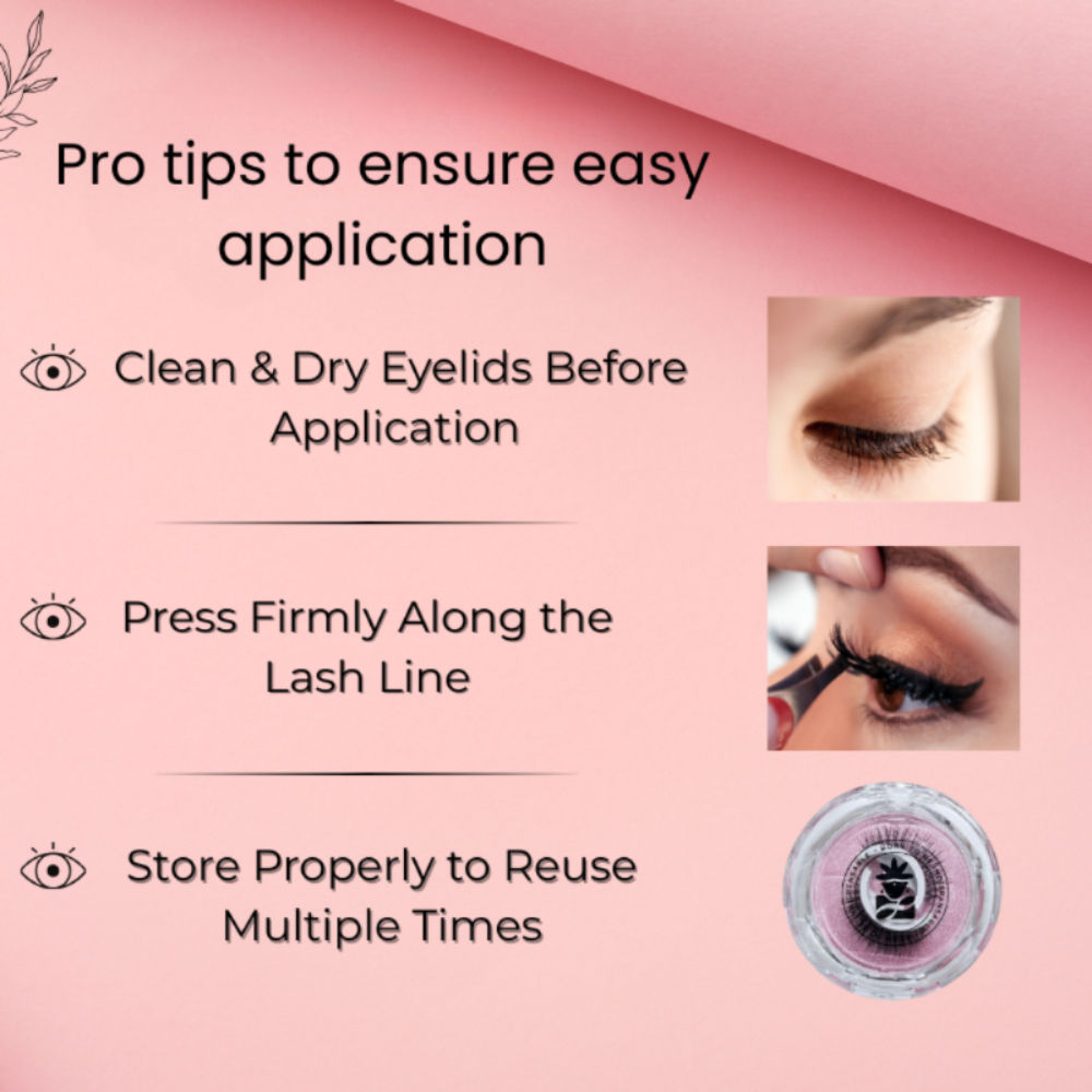 BOBI Self Adhesive Eyelashes SA18, Soft Lash Curve, Light Eye Look, No Glue, Reusable, Easy Wear