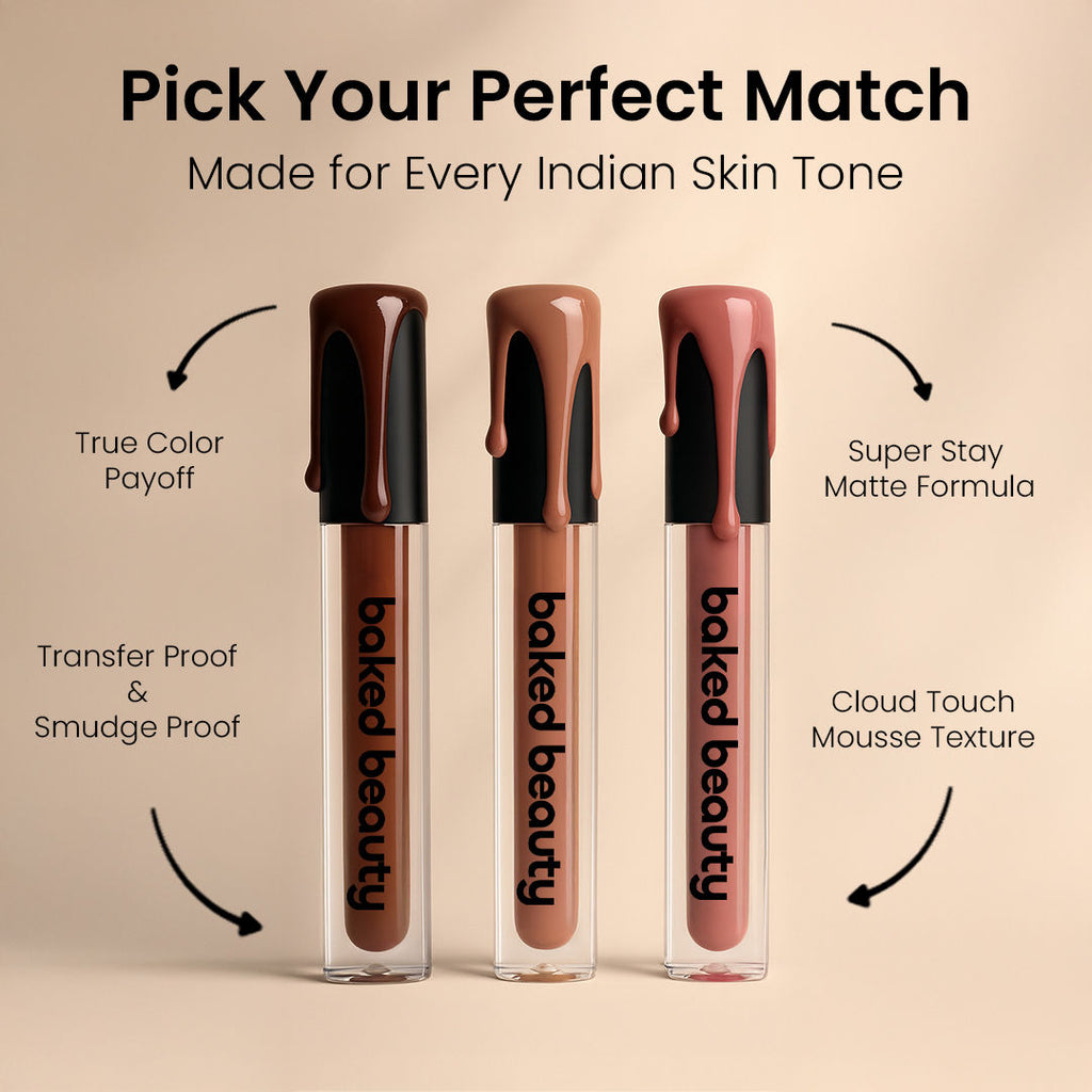 Baked Beauty Transferproof Mousse Matte Liquid Lipstick