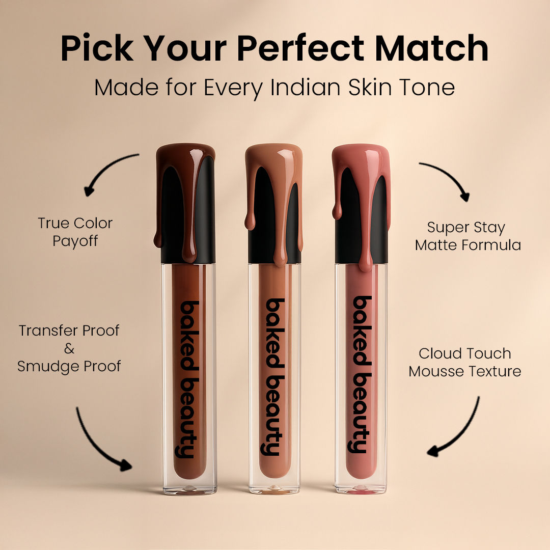 Baked Beauty Transferproof Mousse Matte Liquid Lipstick