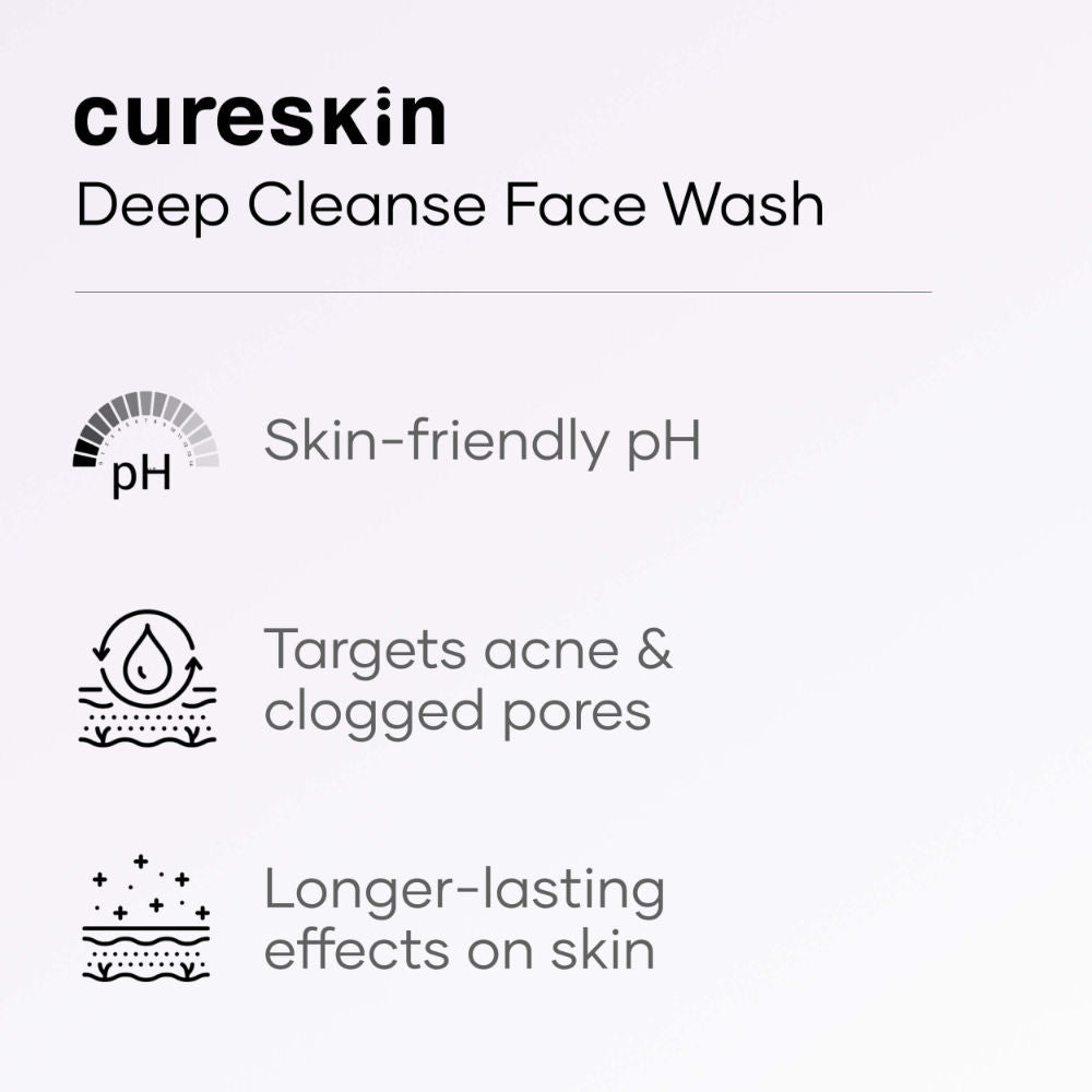 Cureskin Deep Cleanse Salicylic Acid Face Wash