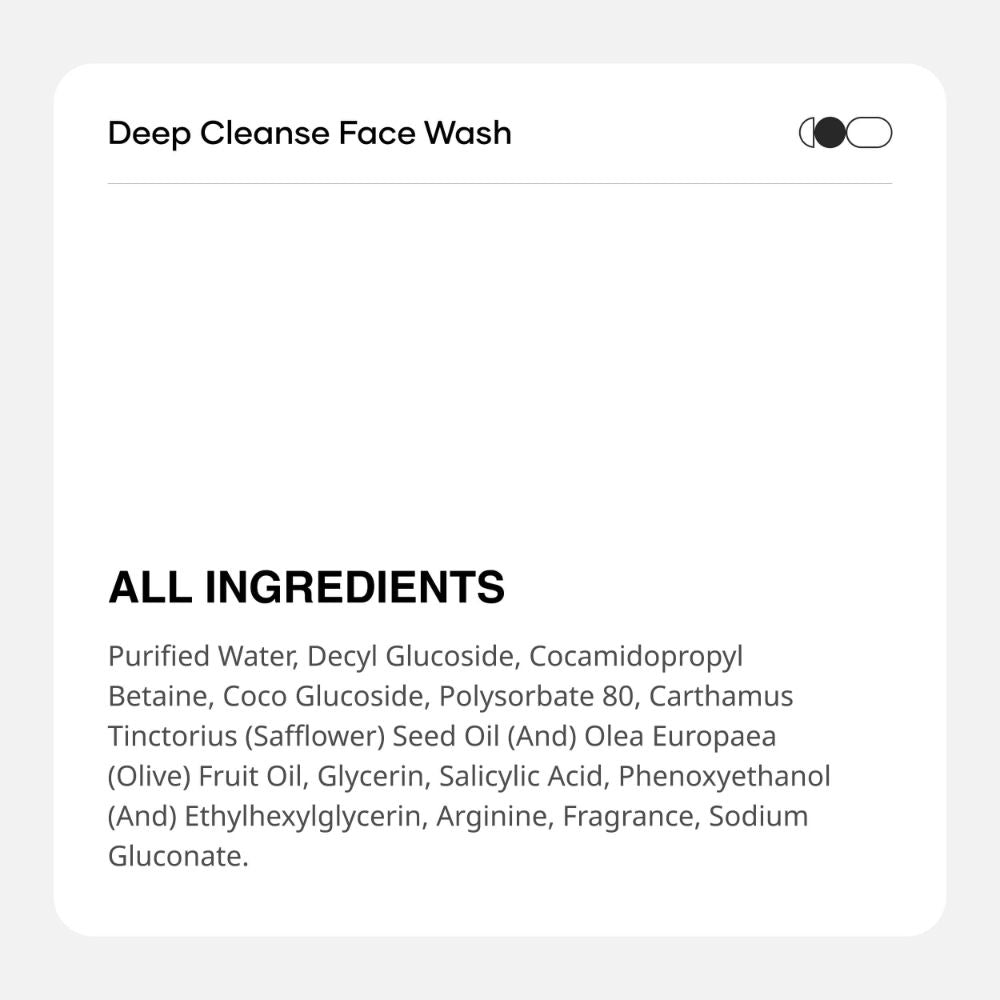 Cureskin Deep Cleanse Salicylic Acid Face Wash