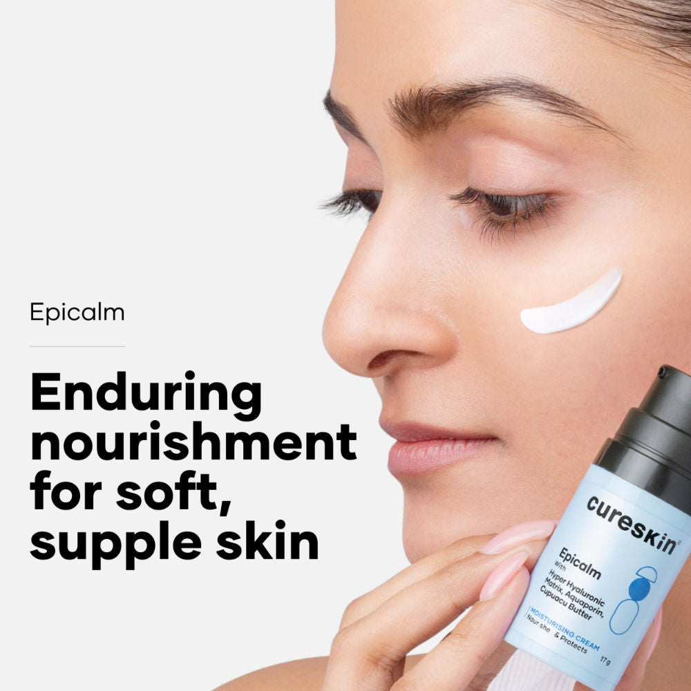 Cureskin Epicalm Moisturising Cream With Hyper Hyaluronic Matrix, Aquaporin And Cupuacu Butter