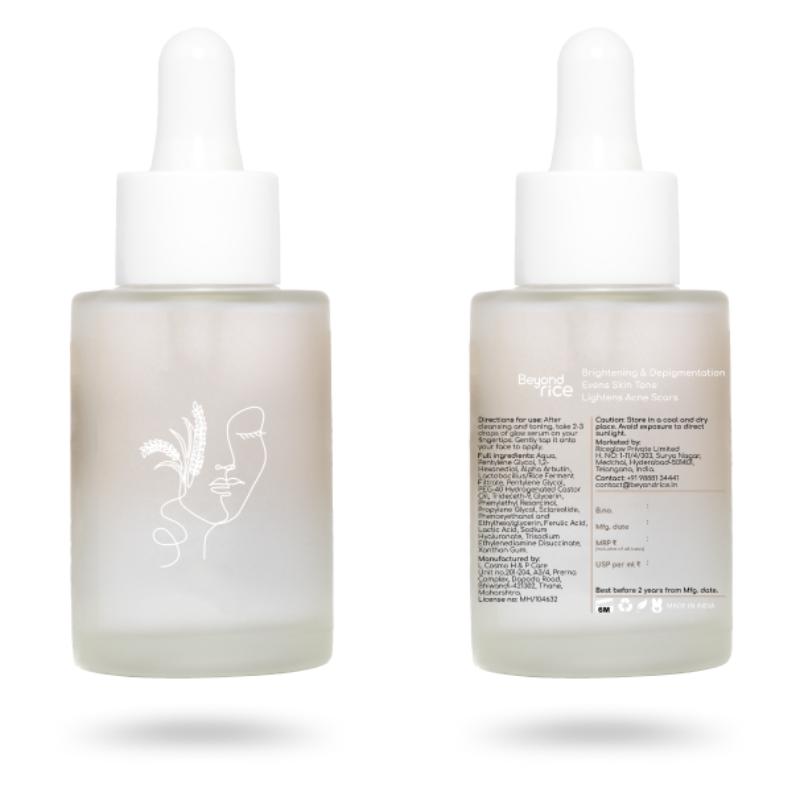 Beyond Rice Korean 2% Alpha Arbutin & Ferulic Acid Rice Water Face Glow Serum