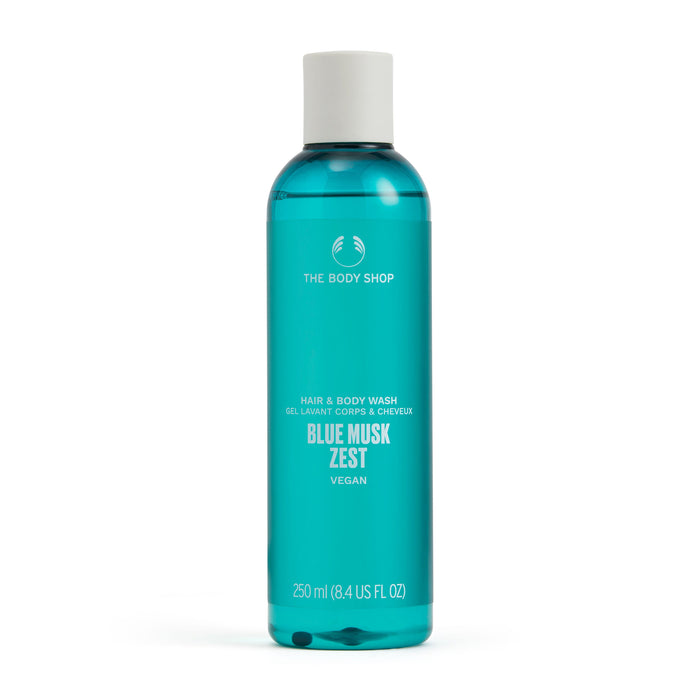 The Body Shop Blue Musk Zest Hair And Body Wash