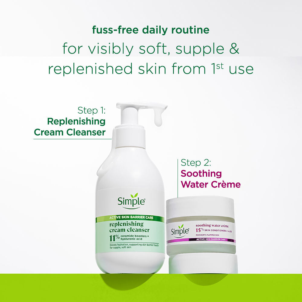 Simple Barrier Repair Soothing Water Creme With 6% Ceramide Boosters And Aloe Vera